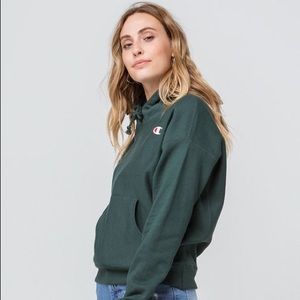 NWT Champion Reverse Weave Hoodie in Green
